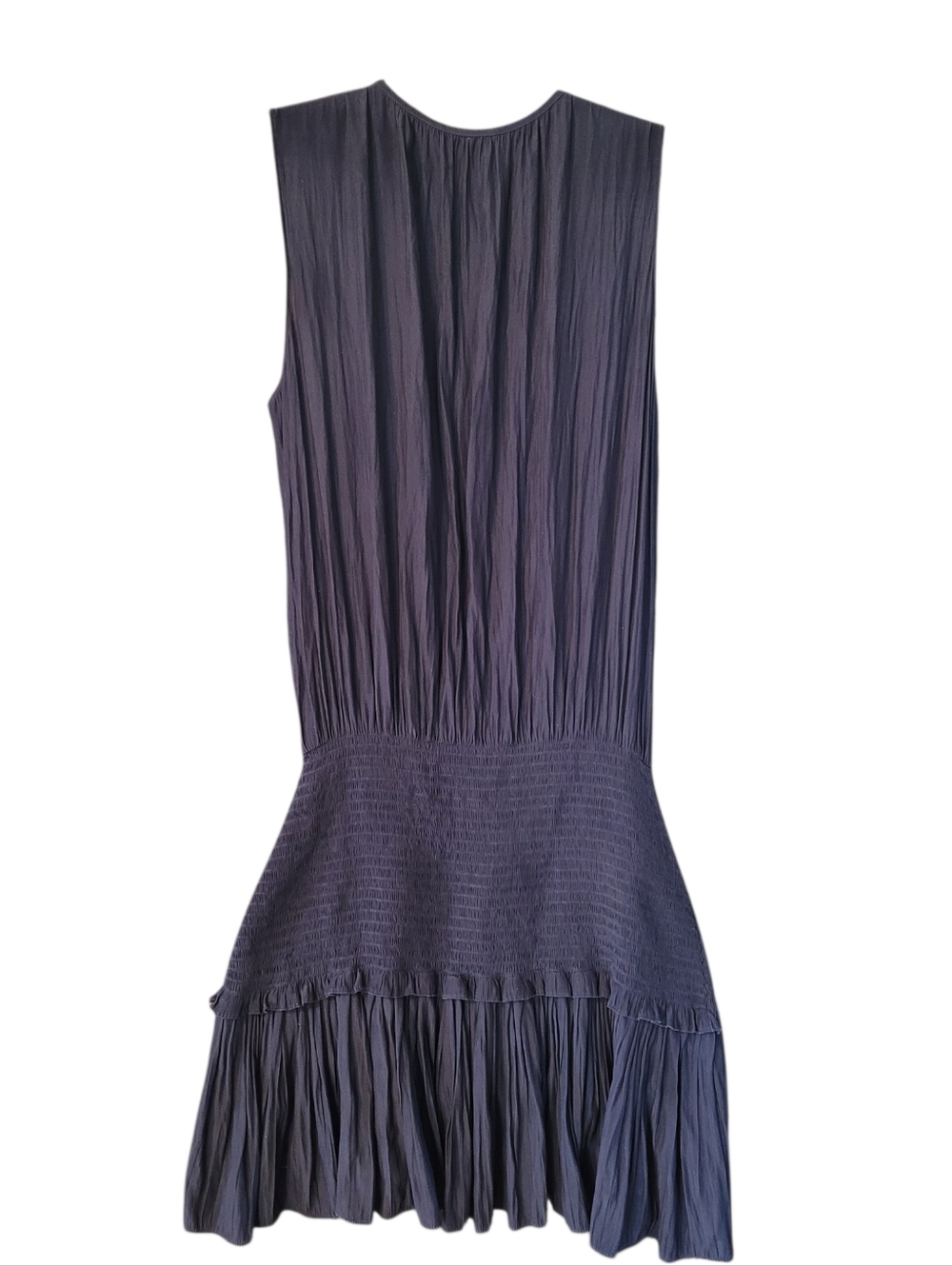 Ramy Brook smocked waist sleeveless mini dress - L.       A4 - Picture 8 of 8